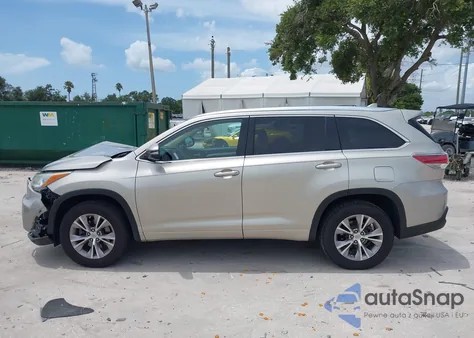 2015 Toyota Highlander Xle V6 из США, поврежденный, VIN 5TDKKRFH8FS086653